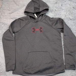 Under Armour Sweatshirt Womens M Gray Hoodie Storm Loose Cold Gear Athletic  - Picture 1 of 11