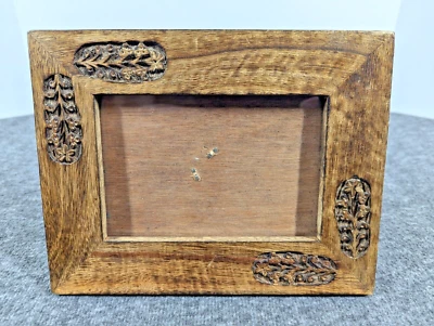 Marco de fotos floral de madera hecho a mano 4x6 - Western Horse Cowboycore Ranch Decoración Foto 1 de 4