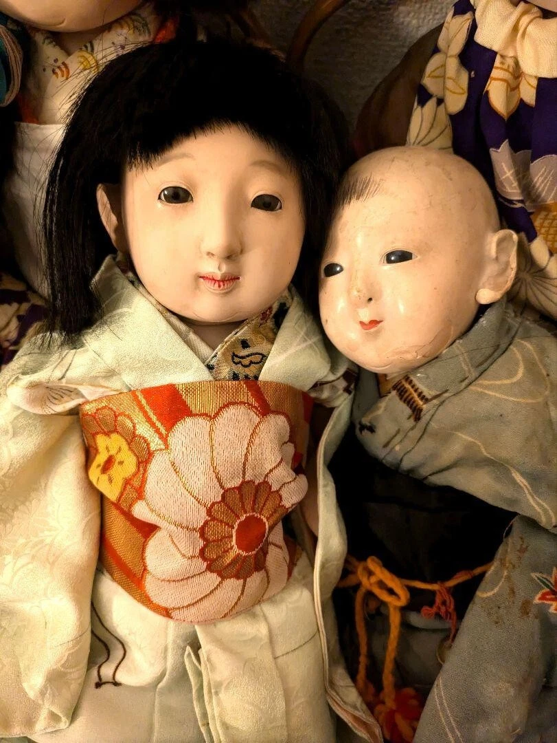 一松娃娃印第安纳古董日本娃娃| eBay