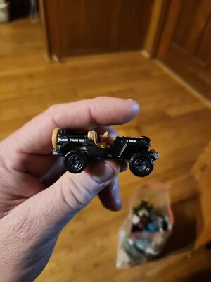 Matchbox Military Police Willys Jeep Diecast Black, MP X Team Vehicle - Image 1 of 4