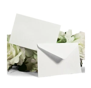 50 Mini White Envelopes 2 1/4" x 3 5/8" for Florist Gift Business Enclosure Card - Picture 1 of 3