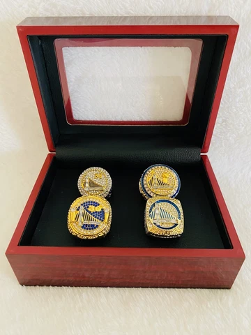 4 PCS Golden State Warriors Championship Ring Complete Set W Box, 🇺🇸 SHIP Cover
