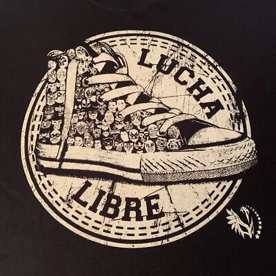 Camiseta Converse Lucha Libre Logo Talla 2XL Etiqueta Yazbeka De Colección Foto 1 de 4