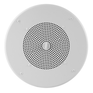 Valcom V-1020C Flush Mount Ceiling Amplified Paging 8" Speaker 24Vdc White 13"