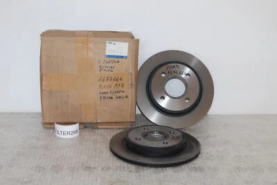 Par de discos de freno para Ford Focus MK1 Scorpio Fiesta 2004 originales 1456666 Foto 1 de 4