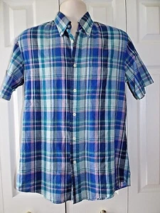 Mens Seaside Pendleton plaid size small s shirt Preppy Runs like a medium - Picture 1 of 3