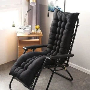 Replacement Sun Lounger Cushion Bench Chair Recliner Sunbed Pad Anti Slip Tie - Picture 1 of 32