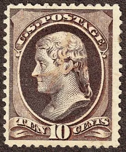 US Scott # 209 10c- XF- Nicely centered & Lightly Canceled - Picture 1 of 2