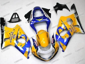 Fit for 2000-2002 GSXR1000 Blue Yellow ABS Injection Mold Bodywork Fairing Kit - Picture 1 of 8