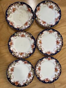 Repton Bishop & Stonier England Semi Imperial Porcelain Small Plate 6” Set Of 6