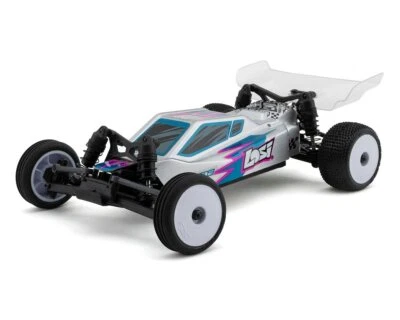 Silver V2 Losi Micro-B 1/24 RTR 2WD Buggy  w/2.4GHz Radio, Battery & Charger - Image 1 of 3