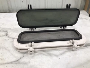87 Chris Craft Amerosport Boat Marine rectangular Port hatch window - Picture 1 of 15