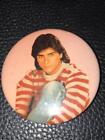 John Stamos Pin - Vintage 1980s celluloid pin.  2-1/4"