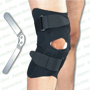 Medical Grade Hinged Neoprene Knee Brace Support Guard Stabilizer Strap - Picture 1 of 11
