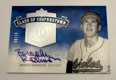 Brooks Robinson 2005 Upper Deck clase de Cooperstown firmada automáticamente/15 Orioles de la corte Foto 1 de 2