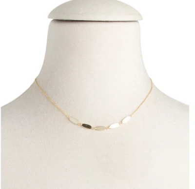 Collar Kendra Scott Fern hebra corta simple chapado en oro nuevo con etiquetas Foto 1 de 4