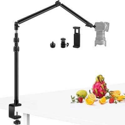 Camera Desk Mount Stand with 24.41'' Detachable Magic Arm Mount Light Stand - Image 1 of 4