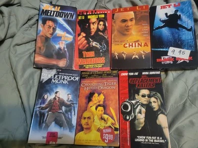 Jet Li Chow Yun Fat Martial Arts VHS Lot Collection Builder Kung Fu - Image 1 of 4