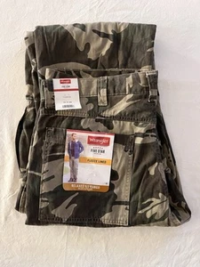 WRANGLER FIVE STAR PREMIUM 36x34 FLEECE LINED RELAXED FIT CAMO CARGO PANTS - Picture 1 of 8