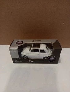Fiat 500 1:60 Modellino Super 9 Die Cast Metal Collezione - Foto 1 di 5