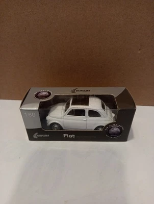 Fiat 500 1:60 Modellino Super 9 Die Cast Metal Collezione - Immagine 1 di 4