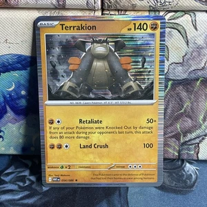 Terrakion 054/086 Sv: White Flare HOLO NM - Picture 1 of 4