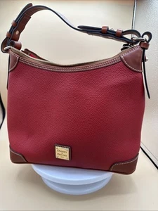 Dooney & Bourke Hobo Bag Pebble Grain Leder Rot - Bild 1 von 7