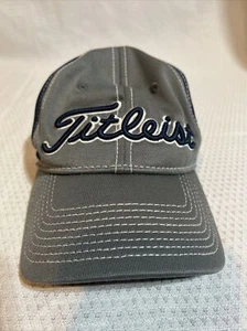 Titleist Brand Blue / Gray Embroidered Golf Hat Cap Adjustable pre-owned - Picture 1 of 5
