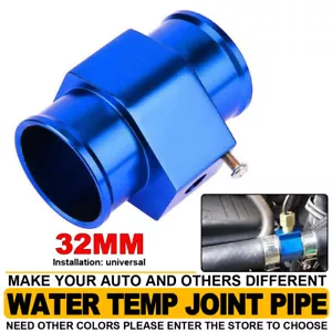 "Manguera de radiador adaptador medidor de temperatura de temperatura de agua azul 32 mm 1,26" - Imagen 1 de 10