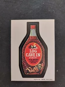 Wacky Packages 1973 serie 2 troncos cueva en negro ludlow trasero - Imagen 1 de 2