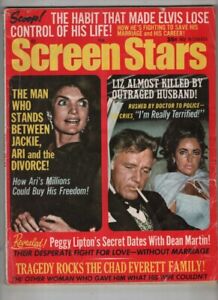 Screen Stars Mag Jackie Kennedy Liz Taylor Peggy Lipton février 1971 081821nonr