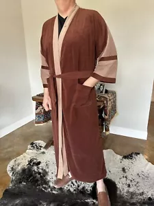 VTG Christian Dior Robe Mens Monsieur Large 70s 2Tone Gentleman's Leisure Fab! - Picture 1 of 8