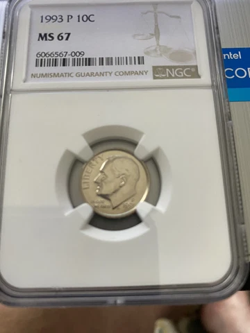 1993 -p roosevelt dime ngc ms67 Cover