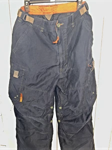 Abercrombie Fitch Pants Mens M Blue Paratrooper Cargo T 2083 34x29 - Picture 1 of 19