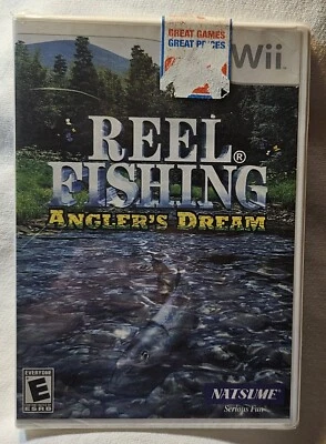 Reel Fishing Angler's Dream Nintendo NES Wii Game Natsume Rated E New  Sealed  - Image 1 of 2
