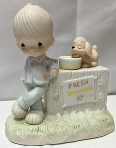 Precious Moments Thank You For Coming To My Ade E-5202 Lemonade Stand 1982 - Picture 1 of 10