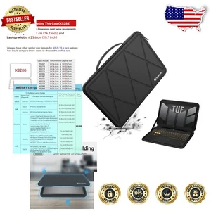 Durable Hard EVA Travel Case for ASUS 15.6 Inch TUF Series - Scratch Resistant - Picture 1 of 11