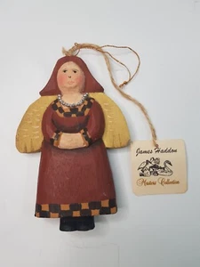 James Haddon Masters Collection Hand Carved Angel Figurine Ornament VTG w/ Tag - Picture 1 of 5