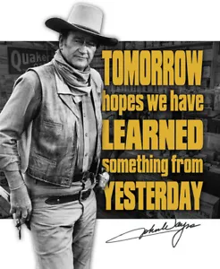 Tin Signs John Wayne Tomorrow Movies Color Metal Sign Wall Décor 2397 - Picture 1 of 1