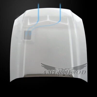 Fits Ford Mustang 2013-2014 Type-C Style Functional Ram Air Hood Foto 1 de 4