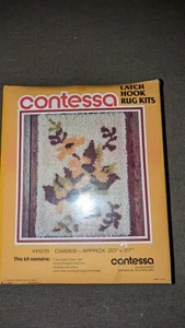 Vintage 1979 NEW Contessa Latch Hook Rug Kit “Country Life” KR198 20 x 27 - Picture 1 of 2