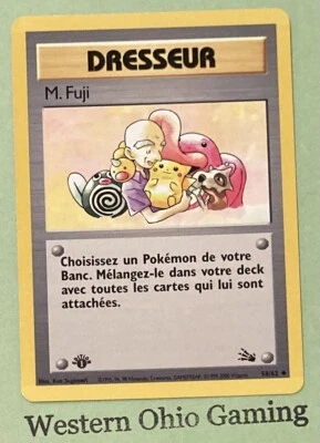 Pokemon TCG M. Fugi #58 FRENCH 1st Edition Dresseur CCG Mr. Fuji Trainer - Image 1 of 2