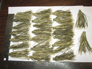 25 - QUICK CHANGE SILICONE RUBBER SKIRTS - 3" LONG - GOLD AND BLACK, - Picture 1 of 10