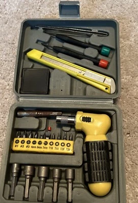 24 Pcs Tools Socket Set Driver, Extension Bar, Measure Tape/Utility Tool - Image 1 of 3