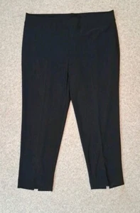 JOSEPH RIBKOFF Black Trousers 143105 Straight Pull On BNWT Women's Size UK 26 - Picture 1 of 15