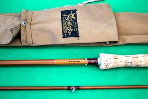 9'-6" SHARPS SCOTT I Impregnated 2 pC Trout vintage fly Fshing rod 7/8# (R-114 - Picture 1 of 14