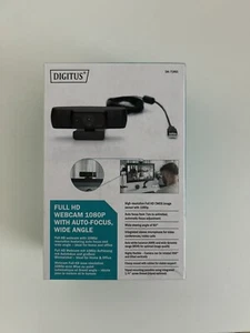 DIGITUS DA-71901 Full HD 1080p Webcam Autofokus Weitwinkel - Bild 1 von 5