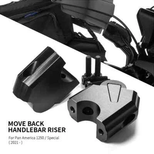 For Pan America1250 S RA1250 2021- Handle Bar Riser Clamp Extend Handlebar Mount - Picture 1 of 12