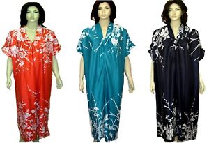 Womens Long Robe Zippered Plus Size 1X 3X 4X 7X Assorted Colors