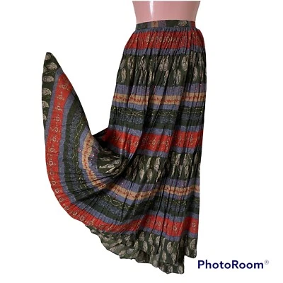 JM Collection Skirt Womens Size Medium Maxi Abstract Hippy Boho Festival - Image 1 of 4